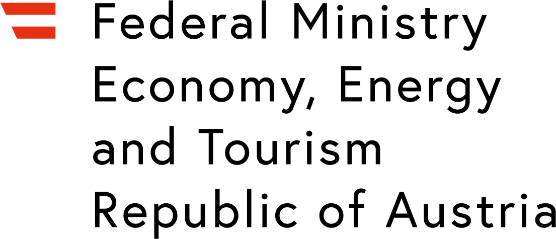 Logo Federal Ministry Economy, Energy and Tourism, Republic Sof Austria - Labour and Economy